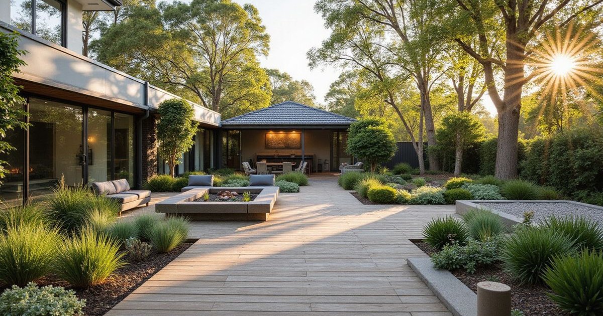 Melbourne landscape design guide featuring residential garden